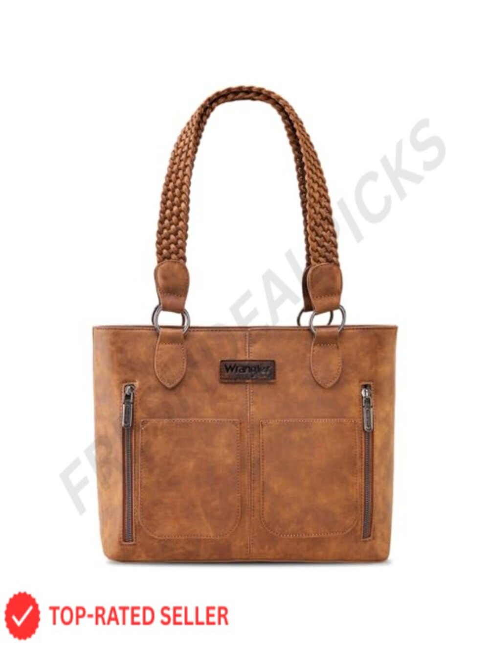 Wrangler Distressed Tote Bag for Women Western Purse Multi Pockets Handbags and